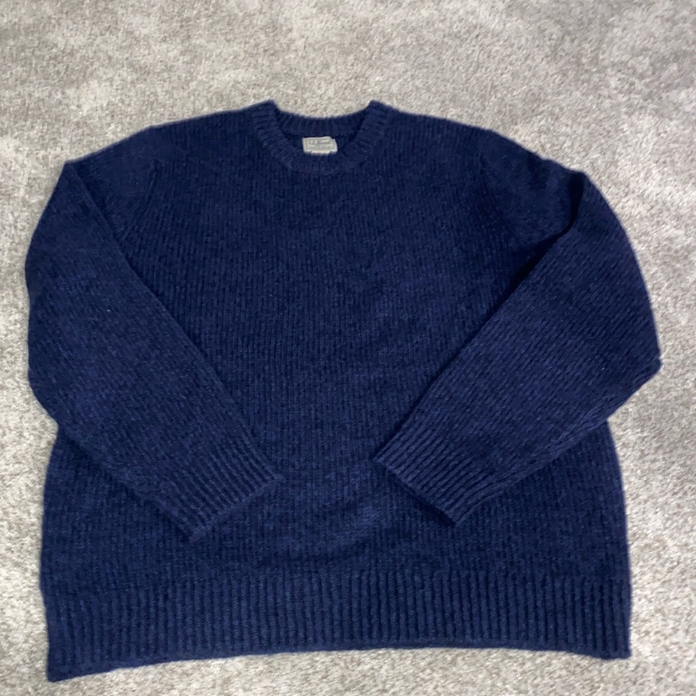 NWT LL Bean Men's Bean's Classic Ragg Wool Crewneck Sweater